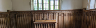 Solid English Oak Gothic Style Panelling