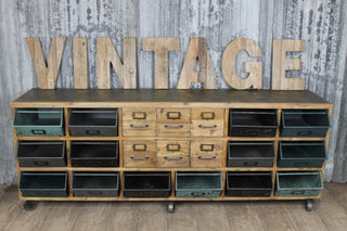 industrial style cabinet unit