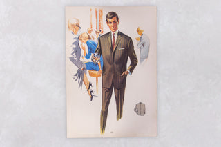 Original 1960’s American Men’s Fashion Tailoring Art Prints