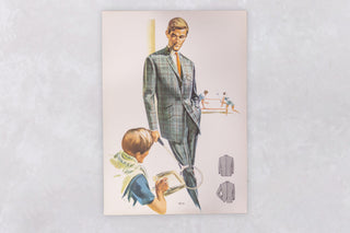 Original 1960’s American Men’s Fashion Tailoring Art Prints