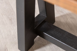 Handmade Rustic Pine Bench with A-Frame Base