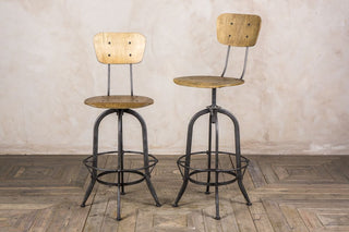 adjustable industrial barstool