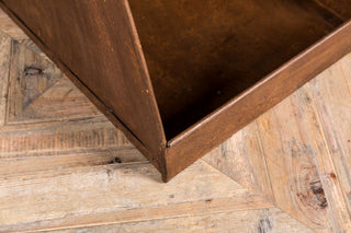 aged vintage shelving unit