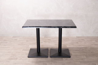 Alcantara Black Café Table