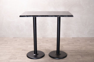 Alcantara Black Café Table