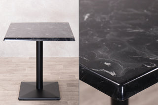 Alcantara Black Café Table