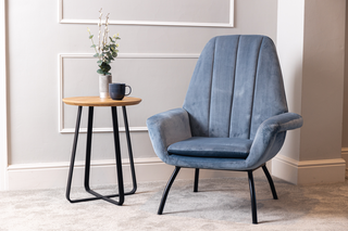 allerton velvet accent chair
