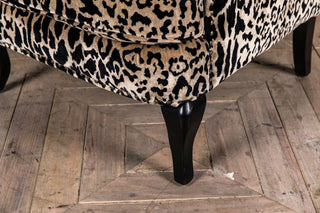 animal print armchair