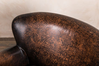 antique brown traditional reading chair