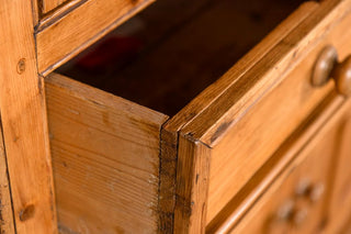 antique-pine-housekeepers-cupboard-open-drawer
