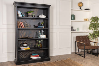 arizona-tall-bookcase-with-leaf-design