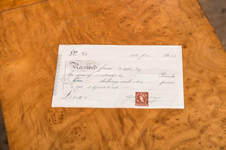 art deco bedroom suite receipt