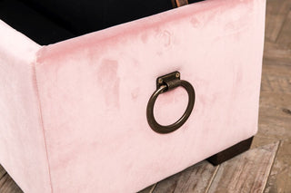 baby pink storage seat