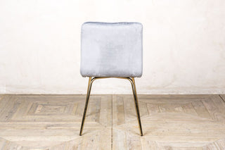 back of contemporary dining chair cool grey