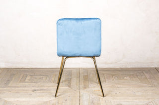 back of contemporary dining chair ocean teal