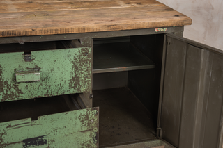 Industrial Weathered Sideboard Work Station