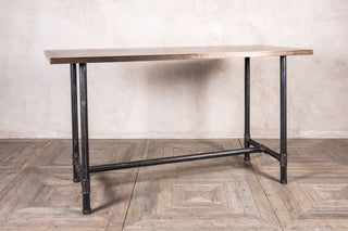 bar height copper table