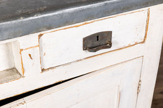 zinc top bar with tap