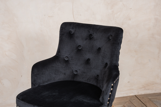 Pair of Louis Velvet Breakfast Bar Stool