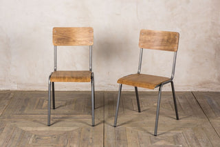 school style stackable cafe chairs