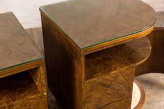 bedside table top walnut vintage bedroom suite
