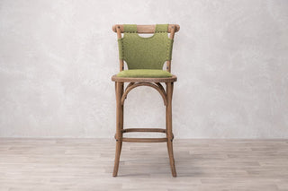 bentwood-upholstered-stool-green-front