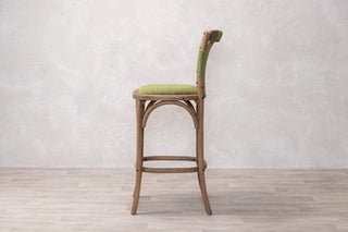 bentwood-upholstered-stool-green-side