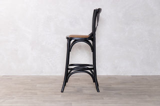 black-bentwood-stool-side-view