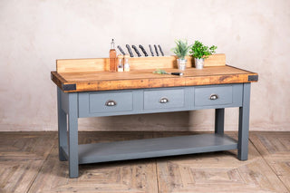 bespoke oak top butchers block sideboard