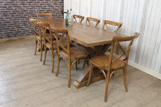 bespoke pine trestle table