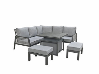 Staunton Outdoor Corner Dining Set with Adjustable Table