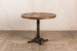 bistro table with metal base