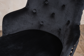 Pair of Louis Velvet Breakfast Bar Stool