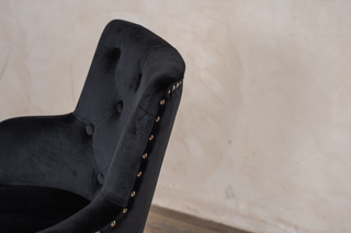 Pair of Louis Velvet Breakfast Bar Stool