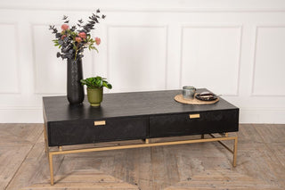 black coffee table