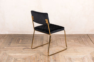 black velvet chair