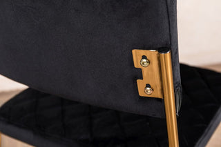 black velvet dining chair