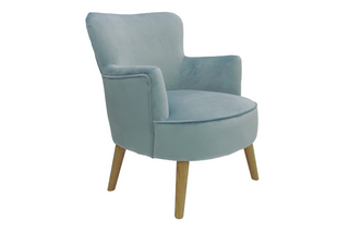 blue accent chair