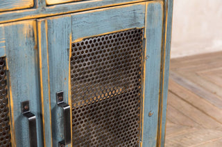 blue cabinet