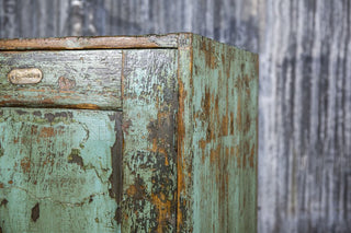 blue industrial cabinet