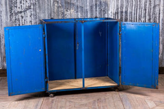 blue metal locker