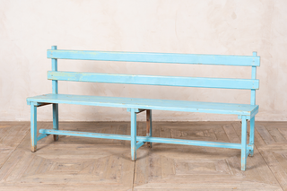 vintage-pine-bench-blue