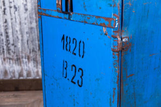 blue storage unit