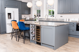 colourful velvet stools
