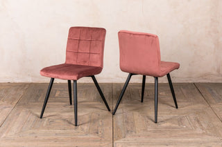 Pair of Velvet Dining Room Chairs