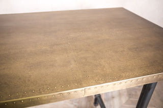 brass studwork table