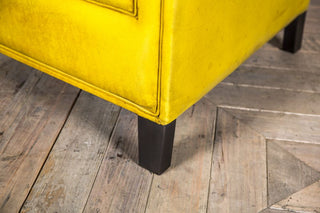 bright leather armchair