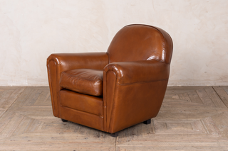 brown leather chair