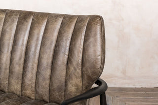brown leather sofa