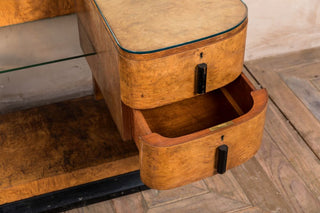 burl walnut dressing table